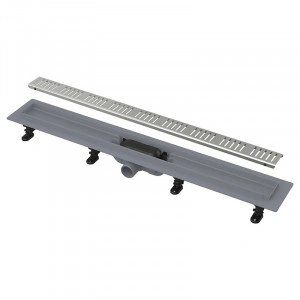 Set rigola de dus, AlcaDrain, Simple, cu capac, 85 cm APZ10-850M