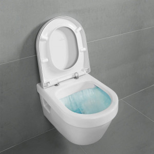 Set vas WC suspendat Villeroy & Boch, Architectura, cu capac soft close, quick release, alb alpin rotund, direct flush - Img 4