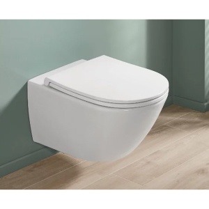 Set vas WC suspendat, Villeroy & Boch, Universo, cu capac soft close și quick release, alb - Img 4