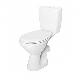 Set WC stativ, Kolo, Idol, cu evacuare orizontala, rezervor si capac inclus, alb
