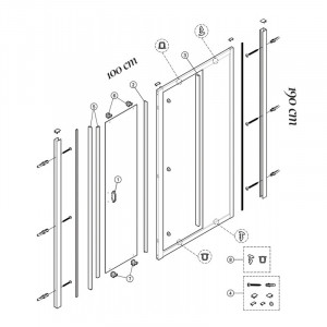 Usa culisanta Huppe, X1A, 100x190, formata din 2 elemente - Img 2