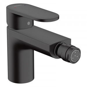 Baterie bideu cu ventil pop-up, Hansgrohe, Vernis Blend, negru mat