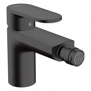 Baterie bideu cu ventil pop-up, Hansgrohe, Vernis Blend, negru mat