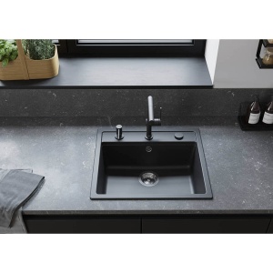 Baterie de bucatarie, Hansgrohe, Talis M54 270, cu pipa extractibila, 1 jet, negru mat - Img 3