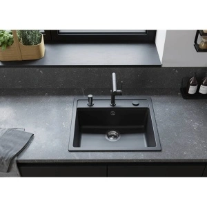 Baterie de bucatarie, Hansgrohe, Talis M54 270, cu pipa extractibila, 1 jet, negru mat - Img 3