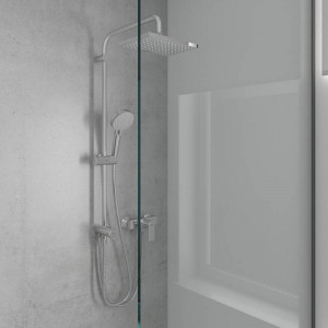 Baterie de dus, Hansgrohe, Vernis Shape, negru mat - Img 4
