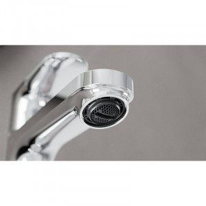 Baterie de lavoar, Hansgrohe, Rebris S 110, cu ventil, crom - Img 3