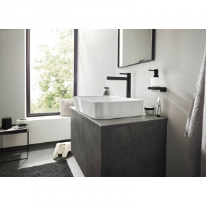 Baterie inalta de lavoar, Hansgrohe, Finoris 260, cu ventil, negru mat - Img 6