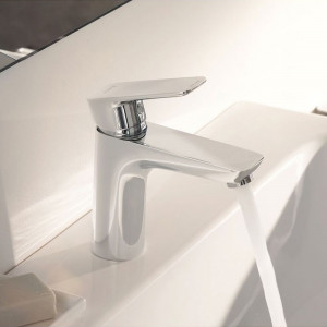 Baterie lavoar Kludi, Pure & Style, cu ventil metalic, H = 10 cm, crom - Img 5