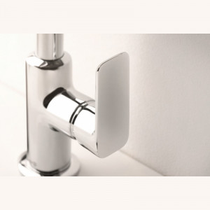 Baterie lavoar Kludi, Pure & Style, tip L, cu ventil metalic, crom - Img 6