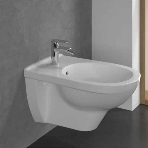 Baterie pentru bideu Villeroy&Boch, O.Novo, cu ventil cu tijă, crom - Img 3