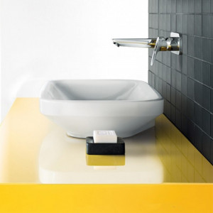 Baterie pentru lavoar Hansgrohe, Logis, cu montaj pe perete, parte vizibila, crom - Img 6