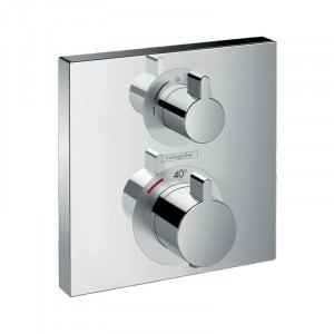 Baterie termostatata cada-dus Hansgrohe, Ecostat Square, cu montaj incastrat, crom