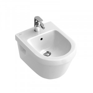 Bideu suspendat Villeroy & Boch, Architectura, rotund, alb