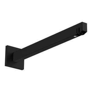 Brat de dus, Hansgrohe, E 39 cm, negru mat
