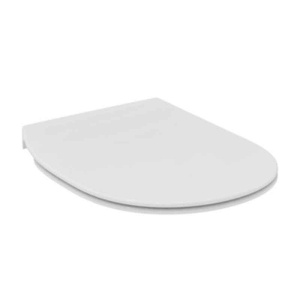 Capac WC Ideal Standard, Connect slim, cu închidere clasică, alb