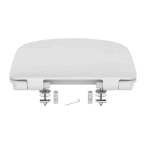 Capac Wc Ideal Standard, Tesi slim, cu balamale metalice, alb - Img 5