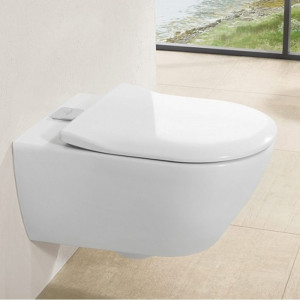 Capac WC Villeroy & Boch, Subway 2.0, slim, soft close, alb - Img 7