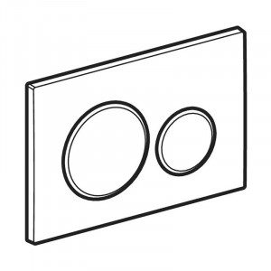 Clapeta cu actionare dubla, Geberit, Sigma20, negru mat - Img 2