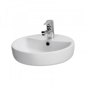 Lavoar pe blat Cersanit Caspia rotund, 44 cm