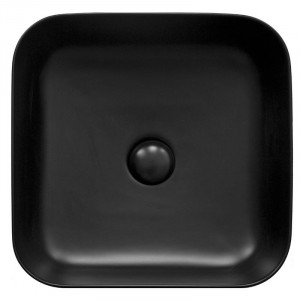 Lavoar pe blat, Fluminia, Andra, patrat, 38,5 x 38,5 cm, negru mat - Img 4