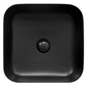 Lavoar pe blat, Fluminia, Andra, patrat, 38,5 x 38,5 cm, negru mat - Img 4