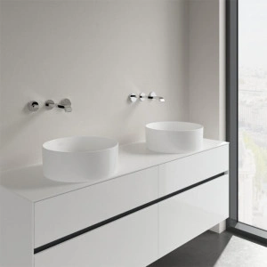 Lavoar pe blat, Villeroy & Boch, Collaro, diametrul de 40 cm, alb - Img 2
