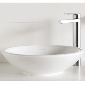 Lavoar pe blat Villeroy & Boch, Loop & Friends, rotund, 43 cm, alb - Img 7
