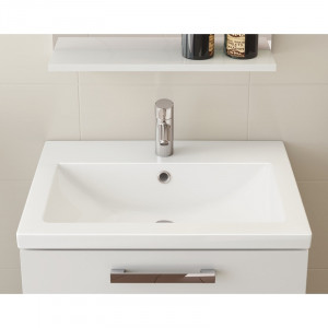 Lavoar pentru mobilier Cersanit, Como, 50 cm, alb - Img 3
