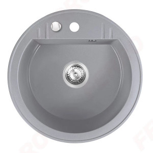 Mezzo II - Chiuveta rotunda cu o cuva Ø 51 cm, gri