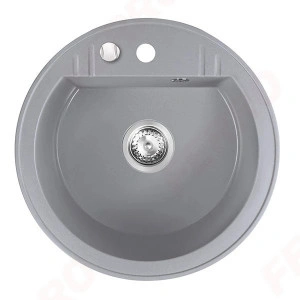 Mezzo II - Chiuveta rotunda cu o cuva Ø 51 cm, gri