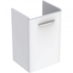 Mobilier suspendat Geberit, Selnova Square, pentru lavoar de 45 cm, alb
