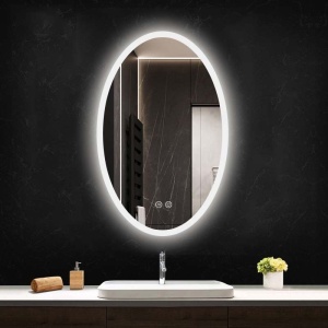 Oglinda Fluminia, Picasso-EX-60, ovala, cu iluminare LED - Img 3