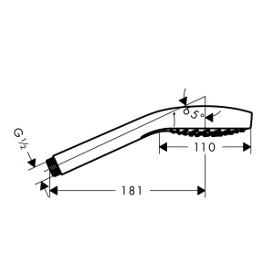 Para de dus Hansgrohe, Croma Select S Vario, crom - Img 3
