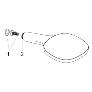 Para de dus, Hansgrohe, Raindance Select E 120, 3 jeturi, auriu lucios - Img 4
