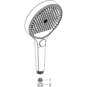 Para de dus Hansgrohe, Rainfinity 130, crom - Img 4