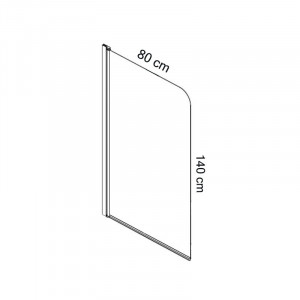 Paravan de cada, Mediterraneo, Round 1, dintr-un singur element, 80 x 140 cm - Img 2