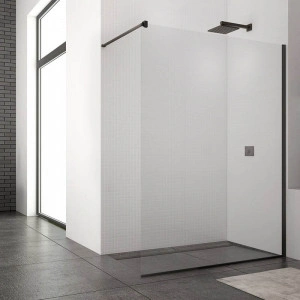 Paravan de dus SanSwiss, Easy, 120 x 200 cm, profil negru mat - Img 7