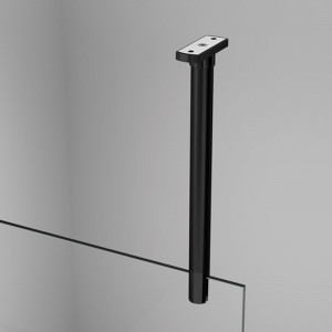 Paravan de dus SanSwiss, Easy, 80 x 200 cm, profil negru mat - Img 4