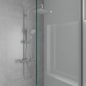 Set de dus Hansgrohe, Vernis Shape 230, cu baterie termostatata, crom - Img 5
