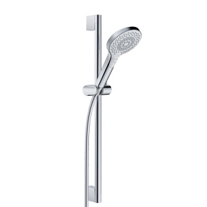 Set de duș, Kludi, xDive, cu pară 3S, bară de 60cm și furtun de 160cm, crom