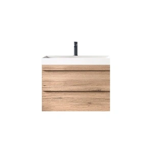 Set mobilier suspendat si lavoar, Kolpasan, Naomi, 60 cm, stejar deschis