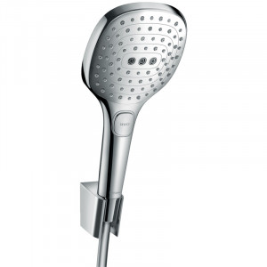 Set para si suport dus Hansgrohe, Raindance Select E, furtun de 160 cm, crom