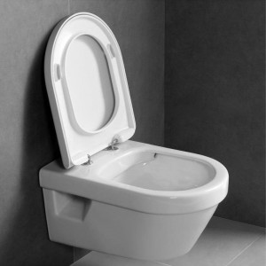 Set vas WC suspendat Villeroy & Boch, Architectura, cu capac soft close, quick release, alb alpin rotund, direct flush - Img 5