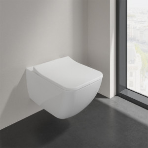 Set vas wc suspendat, Villeroy & Boch, Venticello, cu capac soft close si quick release, alb alpin - Img 4