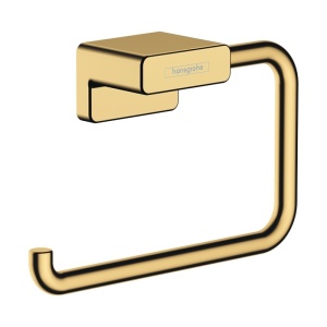 Suport hartie igienica, Hansgrohe, AddStoris, auriu