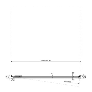 Ușă pivotantă Ravak, Cool, dintr-un element fix și unul pivotant, 80 x 195 cm, crom - Img 5
