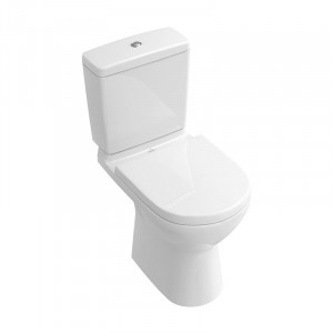 Vas WC monobloc stativ Villeroy & Boch, O.Novo, rotund, direct flush, alb alpin