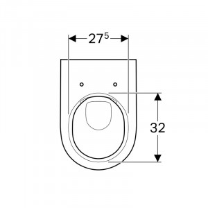 Vas WC suspendat Geberit, Acanto, rimfree, alb - Img 2