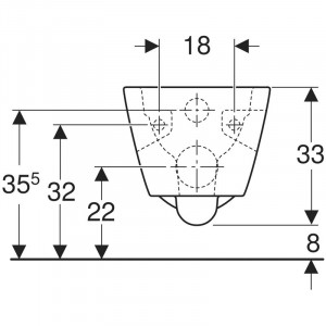 Vas WC suspendat Geberit, Selnova Square, forma partial inchisa, rimfree, alb - Img 4